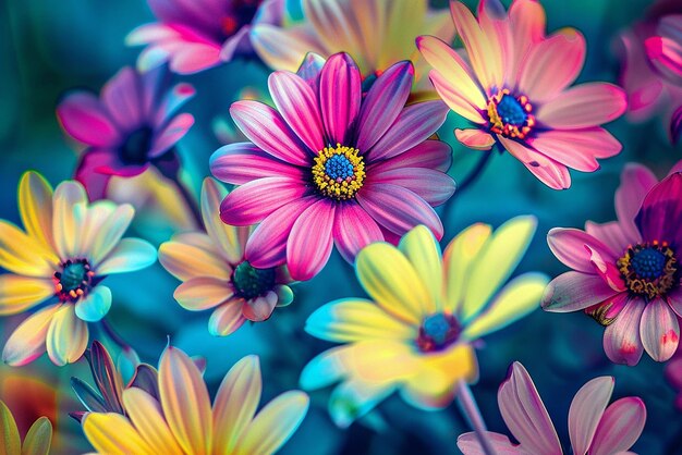 Vivid bright flower wallpaper for desktop energizes with cheer