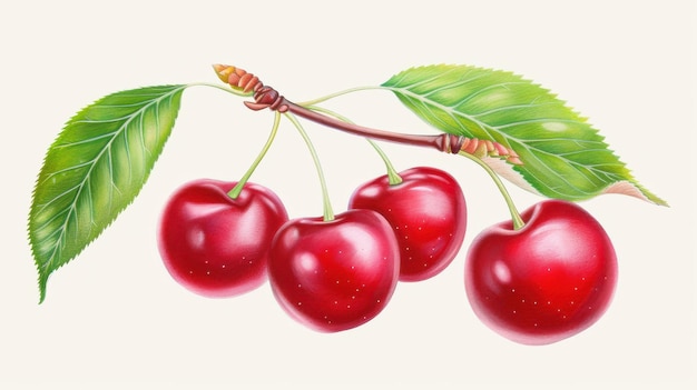 A vivid cherry stands out against a clean background showcasing