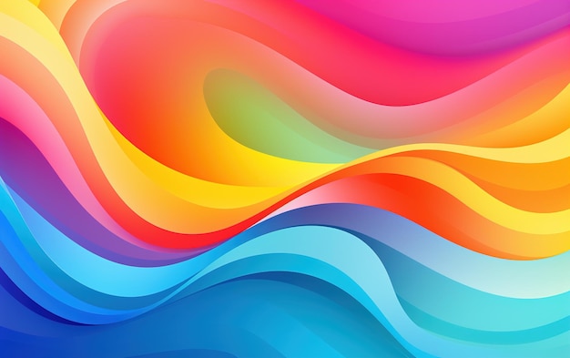 Vivid Color Reflections Reflective Multicolor Background Designs