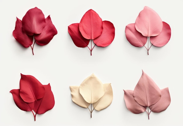 Vivid Flower Petals and Blooms for Artistic Inspiration and object isolation design