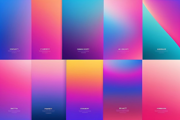 Photo vivid gradient backgrounds