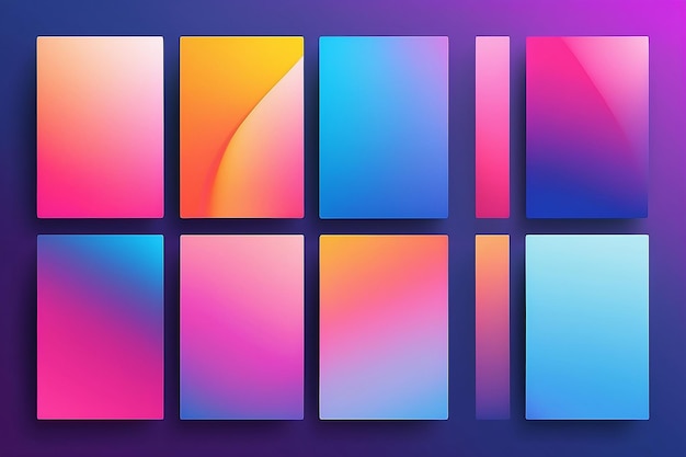 Photo vivid gradient backgrounds