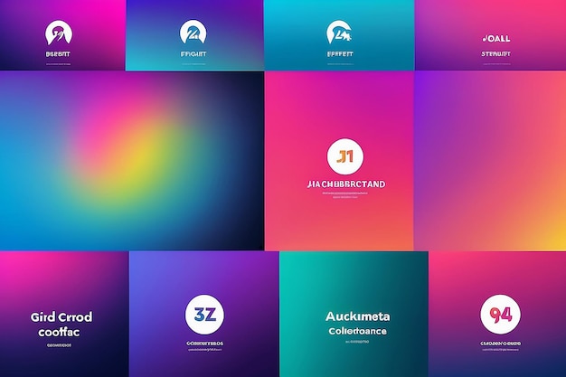 Photo vivid gradient backgrounds