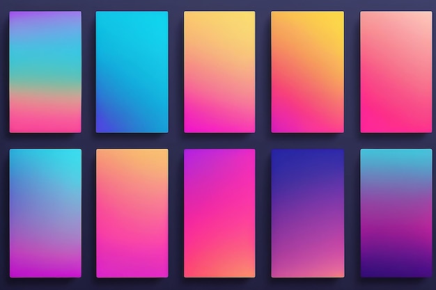 Vivid Gradient Backgrounds