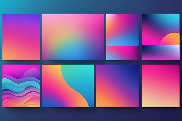 Photo vivid gradient backgrounds