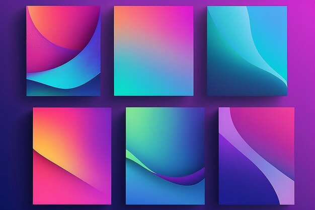 Photo vivid gradient backgrounds