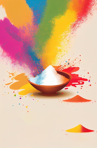 Vivid Holi Celebration Poster Throw Colors amp Spread Joy