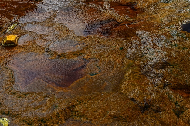 Vivid IronRich Deposits in Rio Tinto Huelva