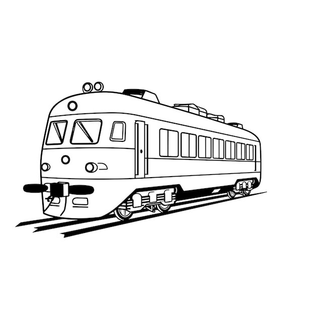 Photo vivid train adventure for kids coloring book