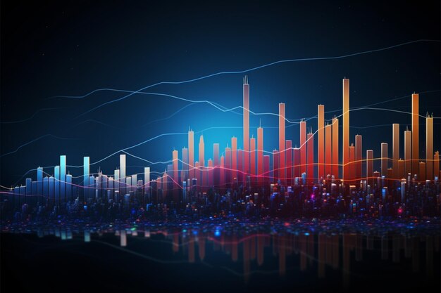 Vividly dynamic Visualizing evolving business and stock market trends artistically