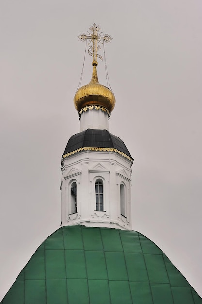 VLADIMIR, RUSSIA - November 4, 2021: view of the church domes in Vladimir