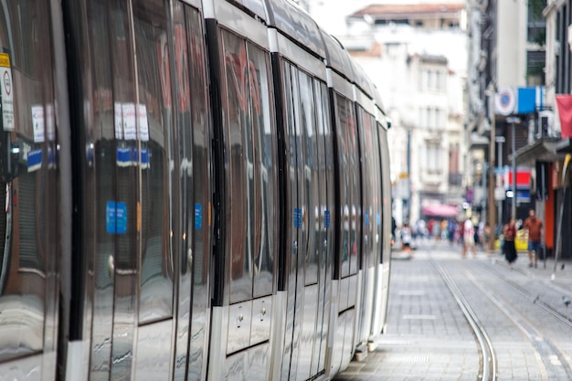 Vlt train in downtown rio de janeiro Brazil