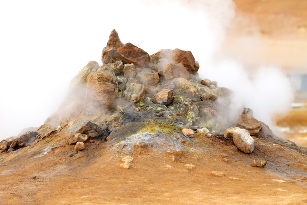 Volcanic fumarole in Iceland