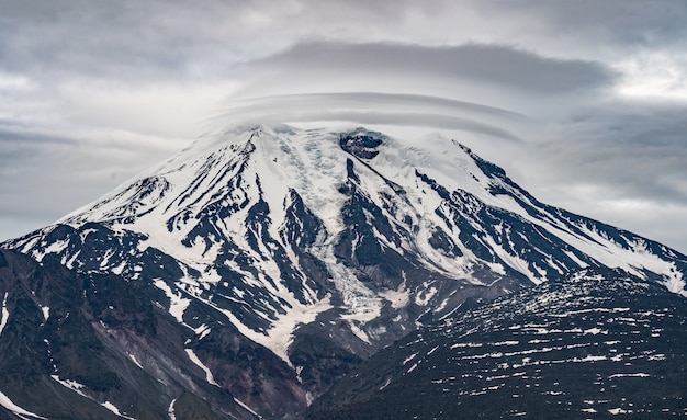 Volcanic landscape of Kamchatka Peninsula.