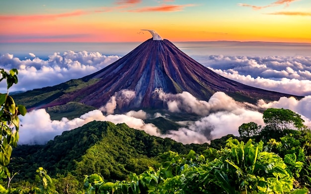 Volcano in Costa Rica AI_Generated