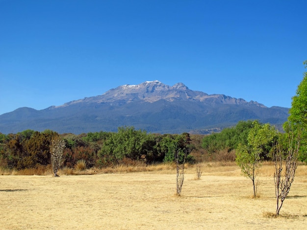 The volcano Popocatepetl in Mexico