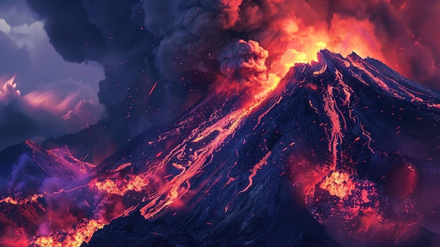 volcano wallpaper