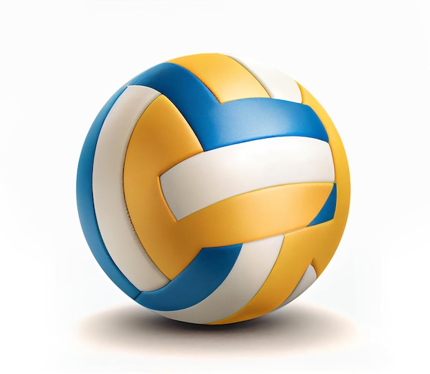 Volleyball ball illustration New Ball Design Generative Ai Yellow Blue