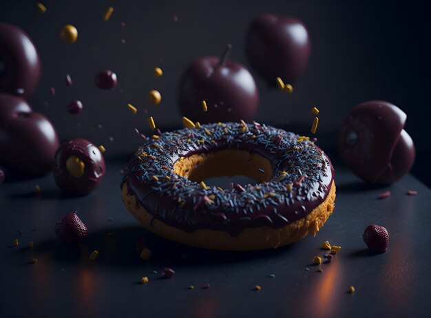 Photo volumetric lighting brings doughnuts to life in 8k