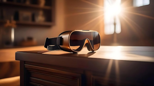 VR glasses AR goggles in smart home Virtual reality headset