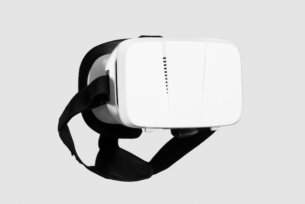 Photo vr glasses isolated on monochrome background