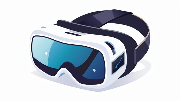 The VR headset is a lightweight and comfortable headmounted display that provides an immersive virtual reality experience