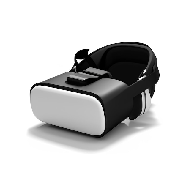 Photo vr headset on white backgrounds