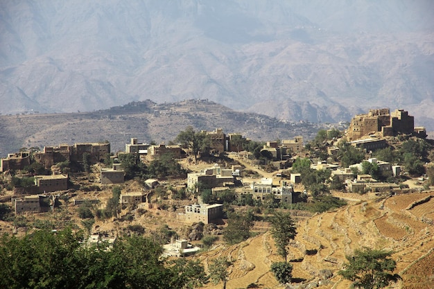 Wadi Sara in mountains Yemen