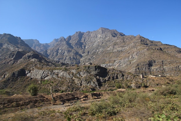 Wadi Sara in mountains Yemen