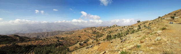 Wadi Sara in mountains Yemen