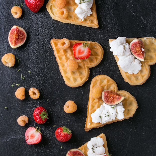 Wafers with berries