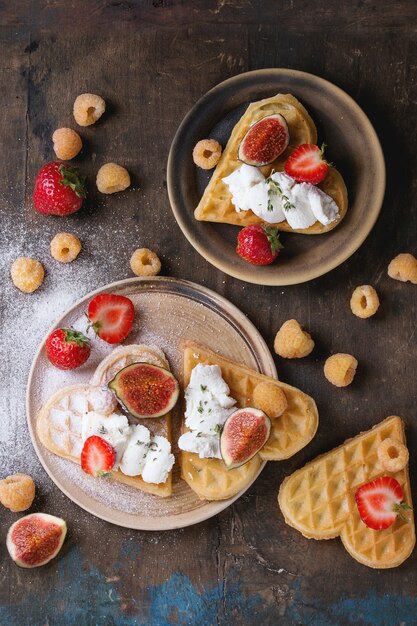 Wafers with berries