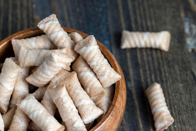 Waffle tubes with delicious filling