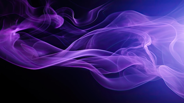 Wafting black purple smoke