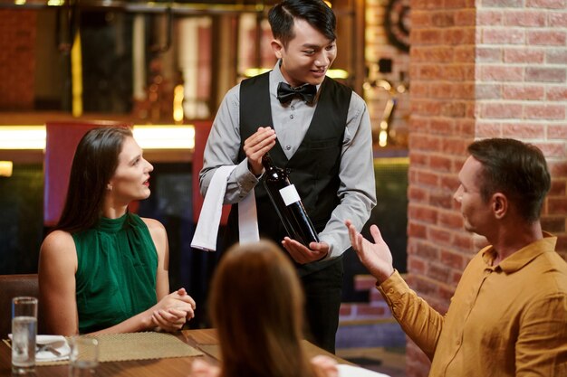 Waiter Offering Wine