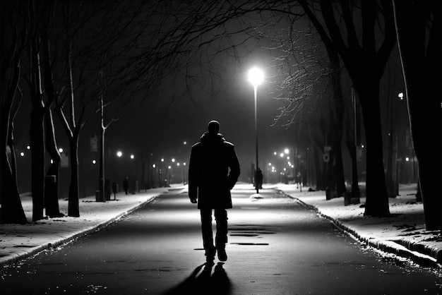 Walk alone at Lonely Night