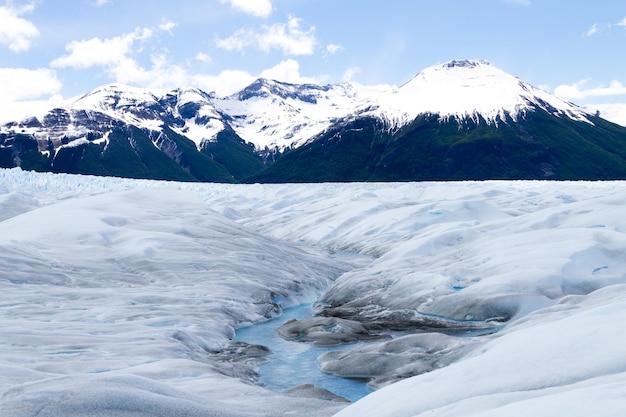 Walking on Perito Moreno glacier Patagonia Argentina