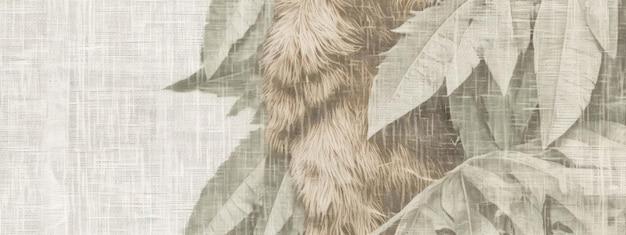 wall fabric texture with jungle effect