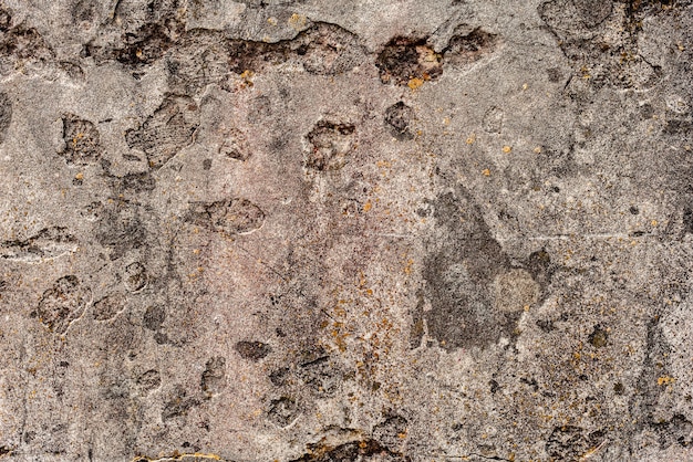 Wall fragment with scratches and cracks