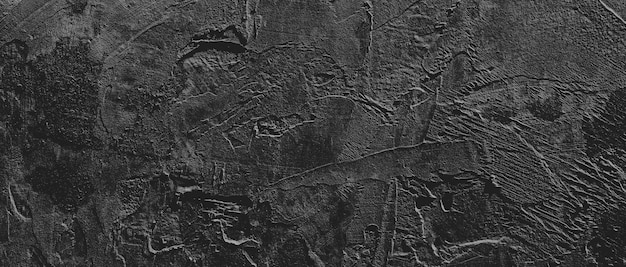 Wall full of scratches Grungy cement texture for background Scary dark wallBlack wall