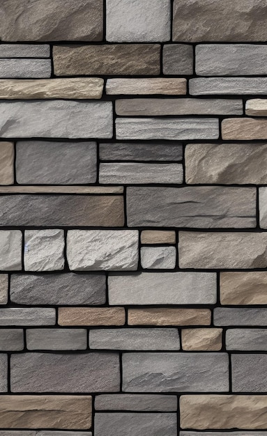 A wall of grey stone tiles with the word stone on it.