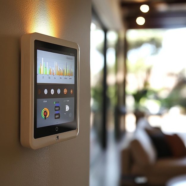 a wall mounted device with a diagram of the app app on it