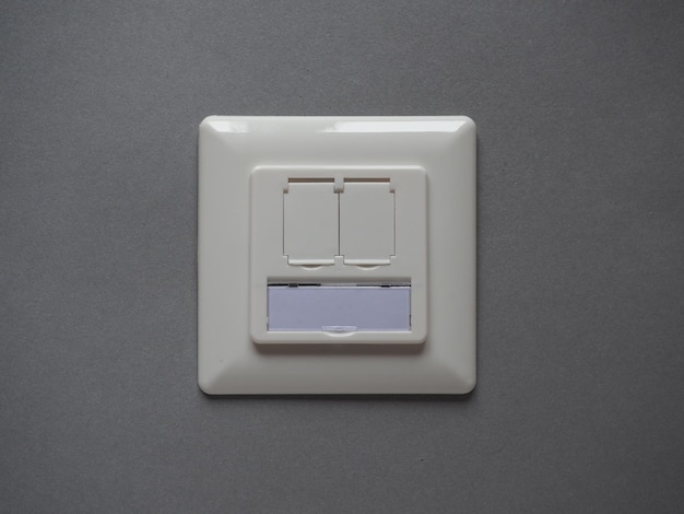 Wall mounted network socket