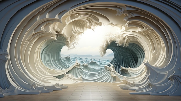 wall mural 3d illusion backdrop