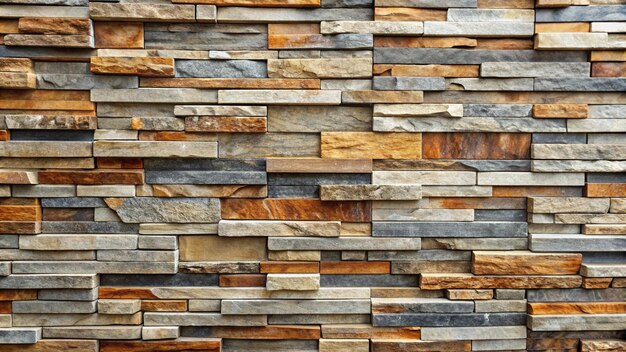 Photo a wall of natural stone with a natural look