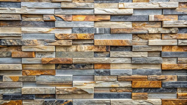 Photo a wall of natural stone with a natural pattern