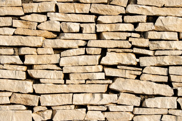 Wall of stones. Stone slabs. Can be used as a texture background