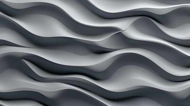 A wall of white and gray waves