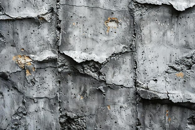 Photo a wall with a crack that has been damaged by the weather