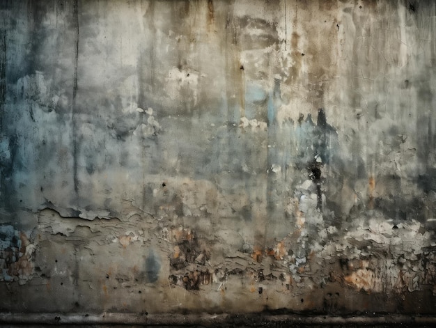 A wall with a dirty and worn look.